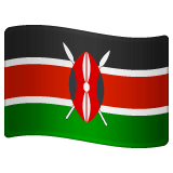 Whatsapp design of the flag: Kenya emoji verson:2.23.2.72