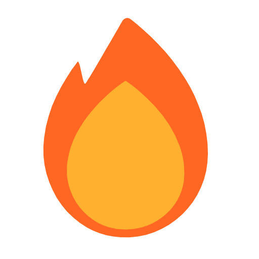 Microsoft design of the fire emoji verson:Windows-11-23H2