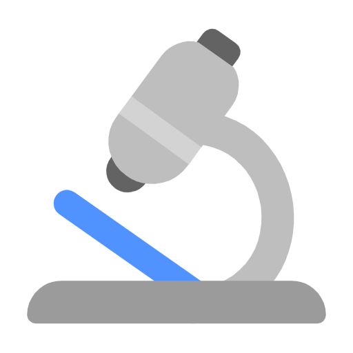 Microsoft design of the microscope emoji verson:Windows-11-23H2