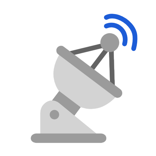 Microsoft design of the satellite antenna emoji verson:Windows-11-23H2