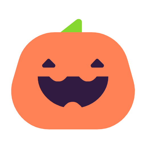 Microsoft design of the jack-o-lantern emoji verson:Windows-11-23H2