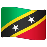 Whatsapp design of the flag: St. Kitts & Nevis emoji verson:2.23.2.72