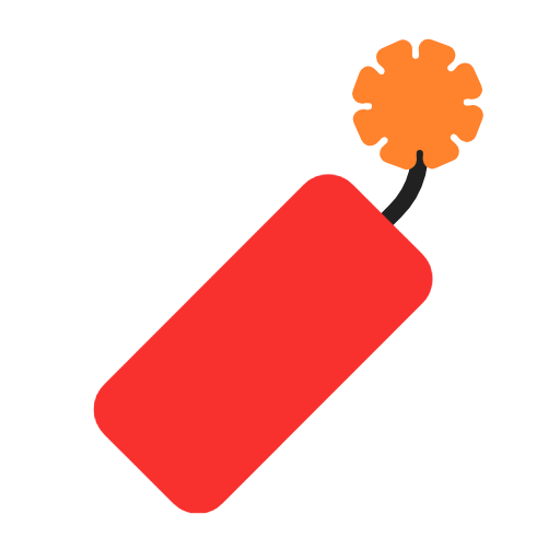 Microsoft design of the firecracker emoji verson:Windows-11-23H2