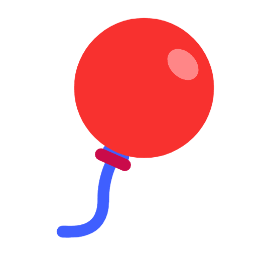 Microsoft design of the balloon emoji verson:Windows-11-23H2