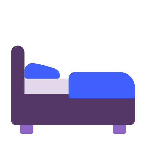 Microsoft design of the bed emoji verson:Windows-11-23H2