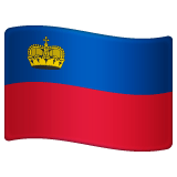 Whatsapp design of the flag: Liechtenstein emoji verson:2.23.2.72