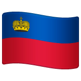 Whatsapp design of the flag: Liechtenstein emoji verson:2.23.2.72