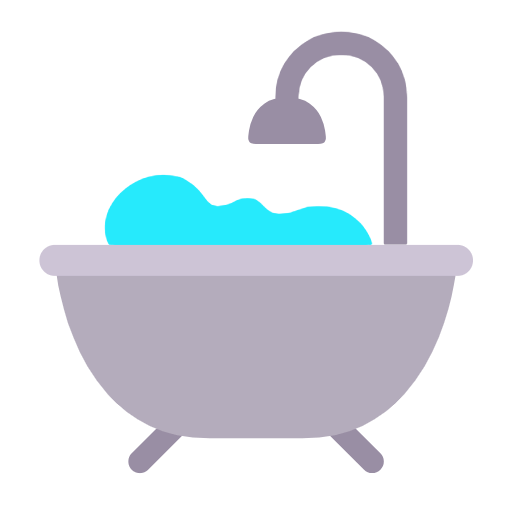 Microsoft design of the bathtub emoji verson:Windows-11-23H2