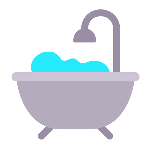 Microsoft design of the bathtub emoji verson:Windows-11-23H2