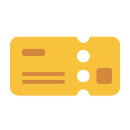 Microsoft design of the ticket emoji verson:Windows-11-23H2