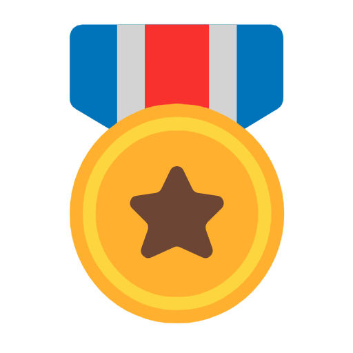 Microsoft design of the military medal emoji verson:Windows-11-23H2