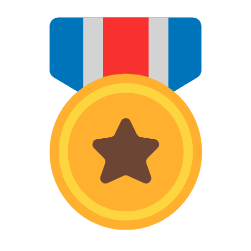 Microsoft design of the military medal emoji verson:Windows-11-23H2