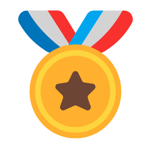 Microsoft design of the sports medal emoji verson:Windows-11-23H2