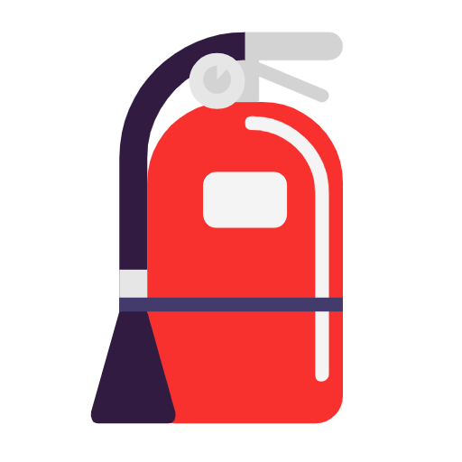 Microsoft design of the fire extinguisher emoji verson:Windows-11-23H2