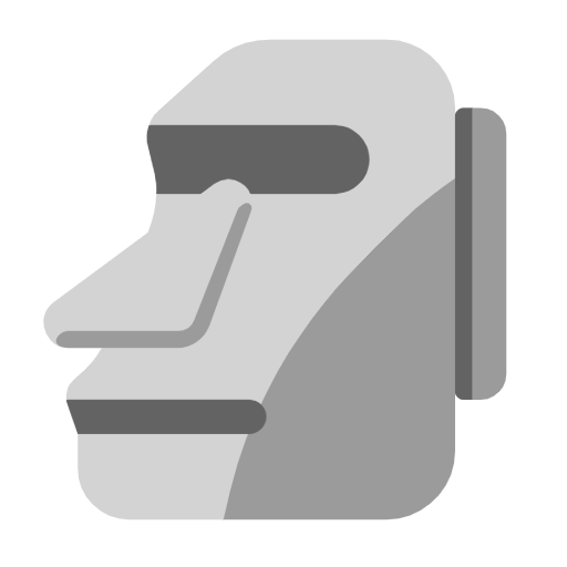 Microsoft design of the moai emoji verson:Windows-11-23H2