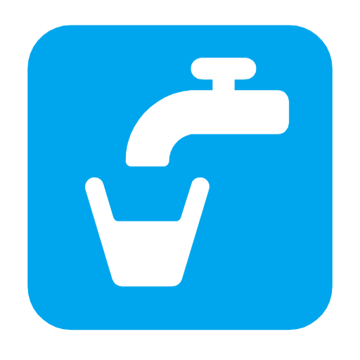 Microsoft design of the potable water emoji verson:Windows-11-23H2