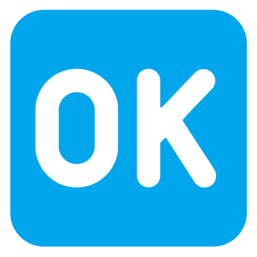 Microsoft design of the OK button emoji verson:Windows-11-22H2