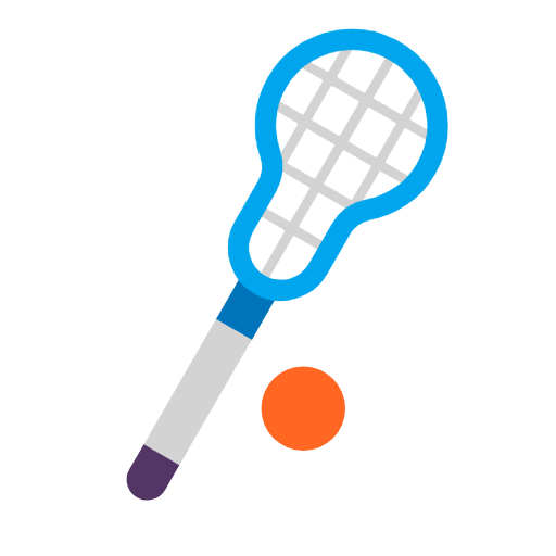 Microsoft design of the lacrosse emoji verson:Windows-11-23H2