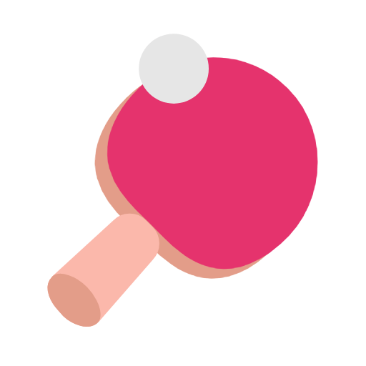 Microsoft design of the ping pong emoji verson:Windows-11-23H2