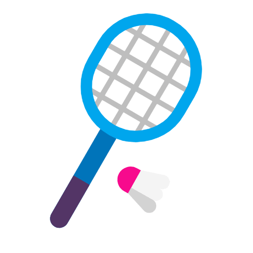 Microsoft design of the badminton emoji verson:Windows-11-23H2