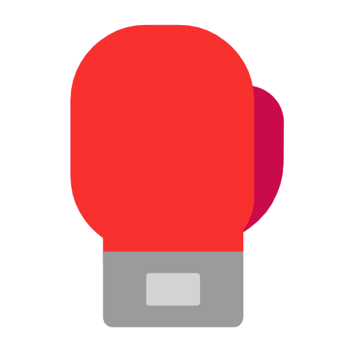 Microsoft design of the boxing glove emoji verson:Windows-11-23H2