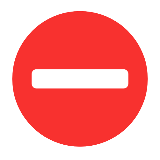 Microsoft design of the no entry emoji verson:Windows-11-23H2