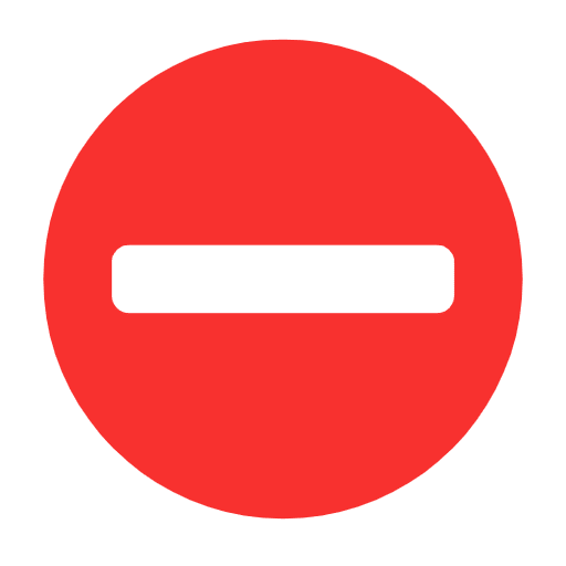 Microsoft design of the no entry emoji verson:Windows-11-23H2