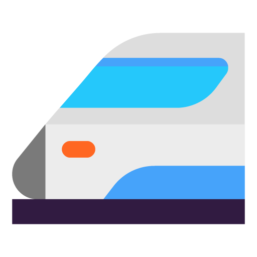 Microsoft design of the bullet train emoji verson:Windows-11-22H2