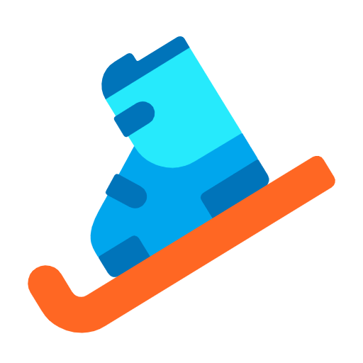 Microsoft design of the skis emoji verson:Windows-11-23H2