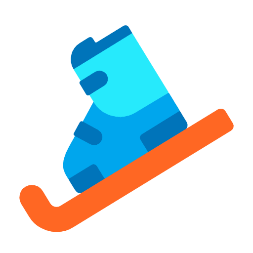 Microsoft design of the skis emoji verson:Windows-11-23H2
