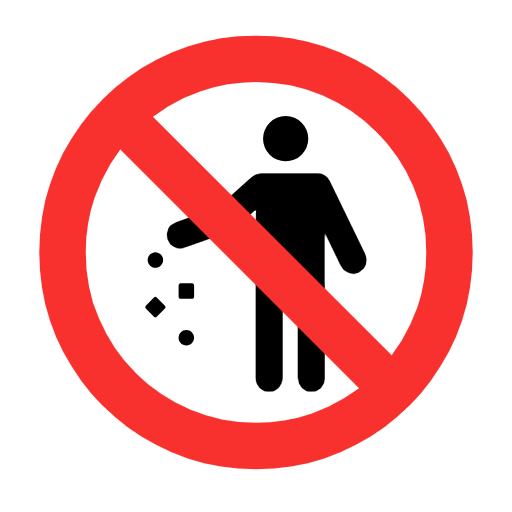 Microsoft design of the no littering emoji verson:Windows-11-23H2