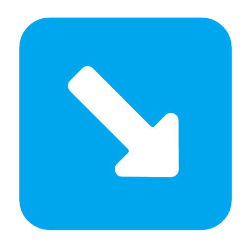 Microsoft design of the down-right arrow emoji verson:Windows-11-23H2