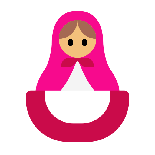 Microsoft design of the nesting dolls emoji verson:Windows-11-23H2