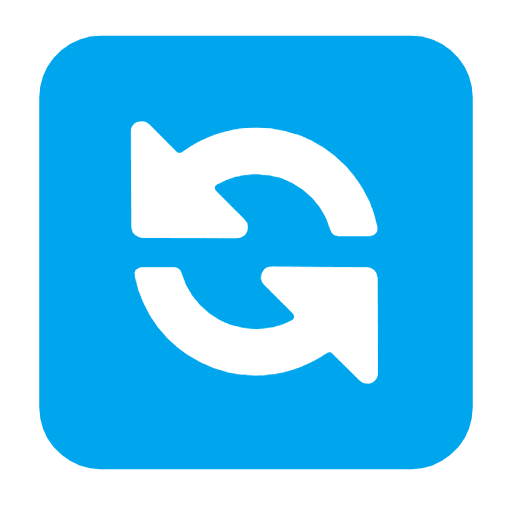 Microsoft design of the counterclockwise arrows button emoji verson:Windows-11-23H2