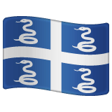 Whatsapp design of the flag: Martinique emoji verson:2.23.2.72