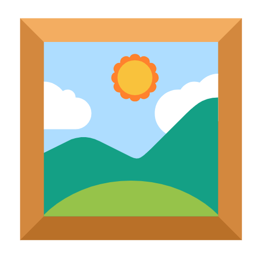 Microsoft design of the framed picture emoji verson:Windows-11-23H2