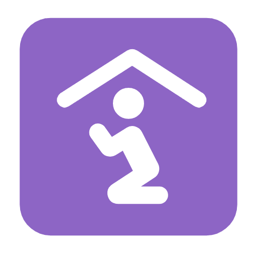 Microsoft design of the place of worship emoji verson:Windows-11-23H2