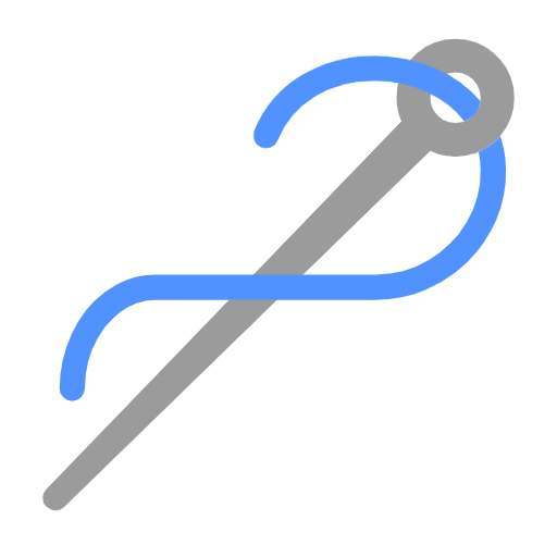 Microsoft design of the sewing needle emoji verson:Windows-11-23H2