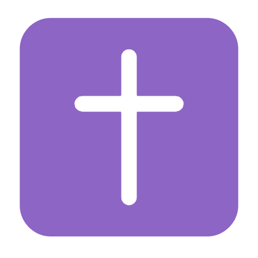 Microsoft design of the latin cross emoji verson:Windows-11-23H2