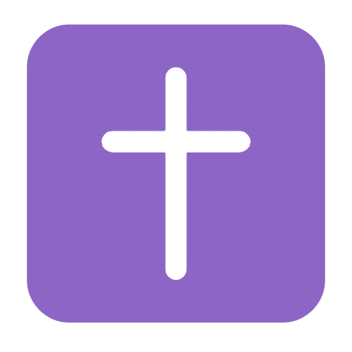 Microsoft design of the latin cross emoji verson:Windows-11-23H2