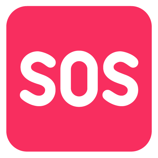 Microsoft design of the SOS button emoji verson:Windows-11-22H2