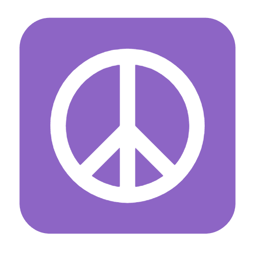 Microsoft design of the peace symbol emoji verson:Windows-11-23H2