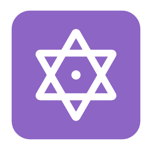 Microsoft design of the dotted six-pointed star emoji verson:Windows-11-23H2