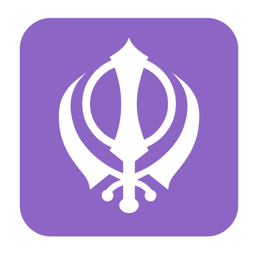 Microsoft design of the khanda emoji verson:Windows-11-23H2