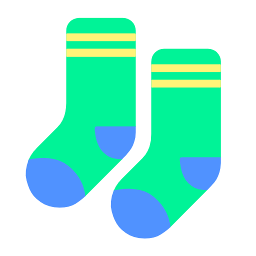 Microsoft design of the socks emoji verson:Windows-11-23H2