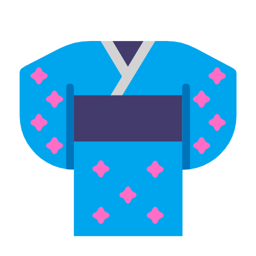 Microsoft design of the kimono emoji verson:Windows-11-23H2
