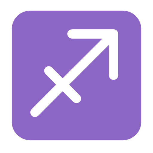 Microsoft design of the Sagittarius emoji verson:Windows-11-23H2