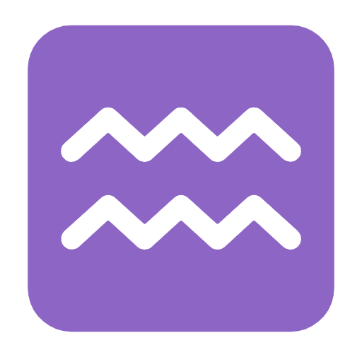 Microsoft design of the Aquarius emoji verson:Windows-11-23H2