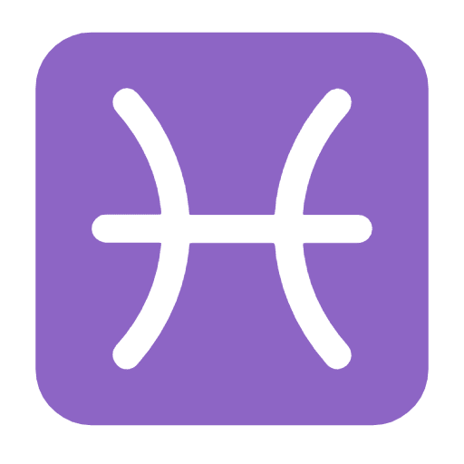 Microsoft design of the Pisces emoji verson:Windows-11-23H2