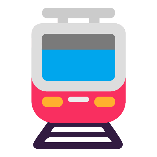 Microsoft design of the tram emoji verson:Windows-11-22H2